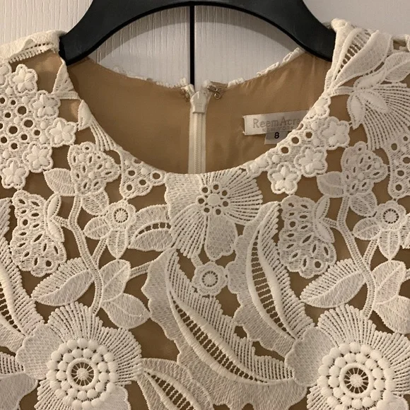 NWT Gorgeous Haute Couture Reem Acra lace dress - Picture 3 of 12
